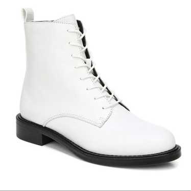 Sam Edelman Nina Combat Boots White lace up style… - image 1