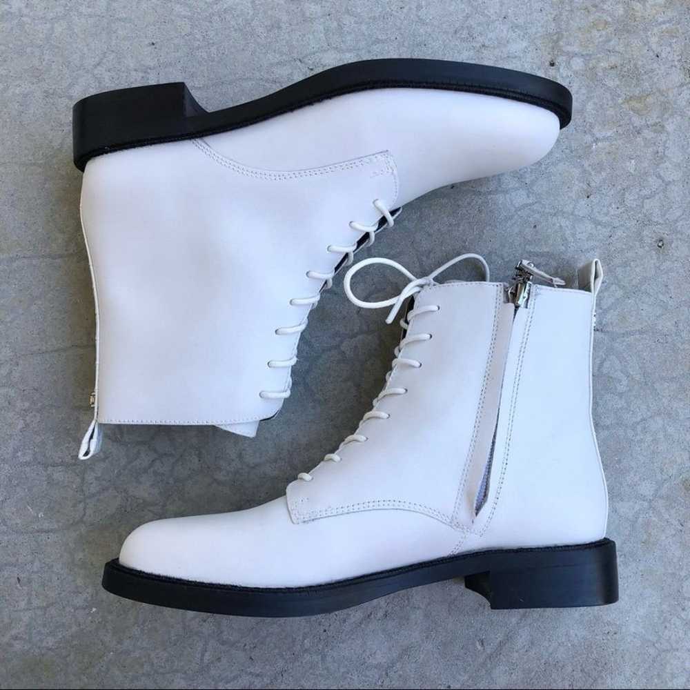 Sam Edelman Nina Combat Boots White lace up style… - image 4