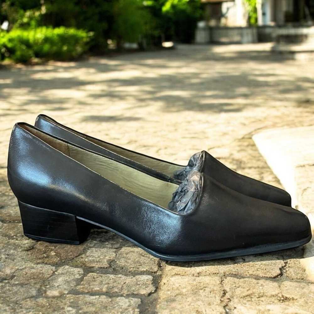 Vtg 90s/Y2K Easy Spirit Ferron Black Leather Pump… - image 1