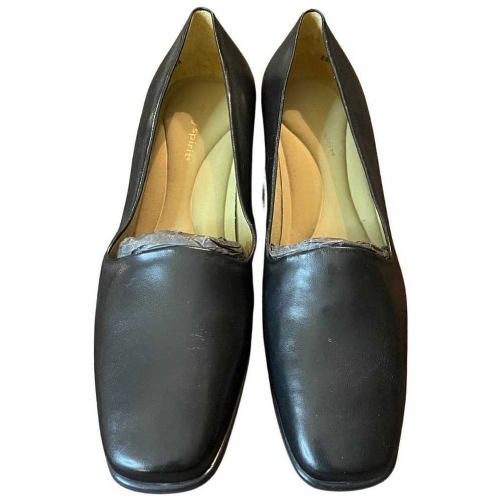 Vtg 90s/Y2K Easy Spirit Ferron Black Leather Pump… - image 2