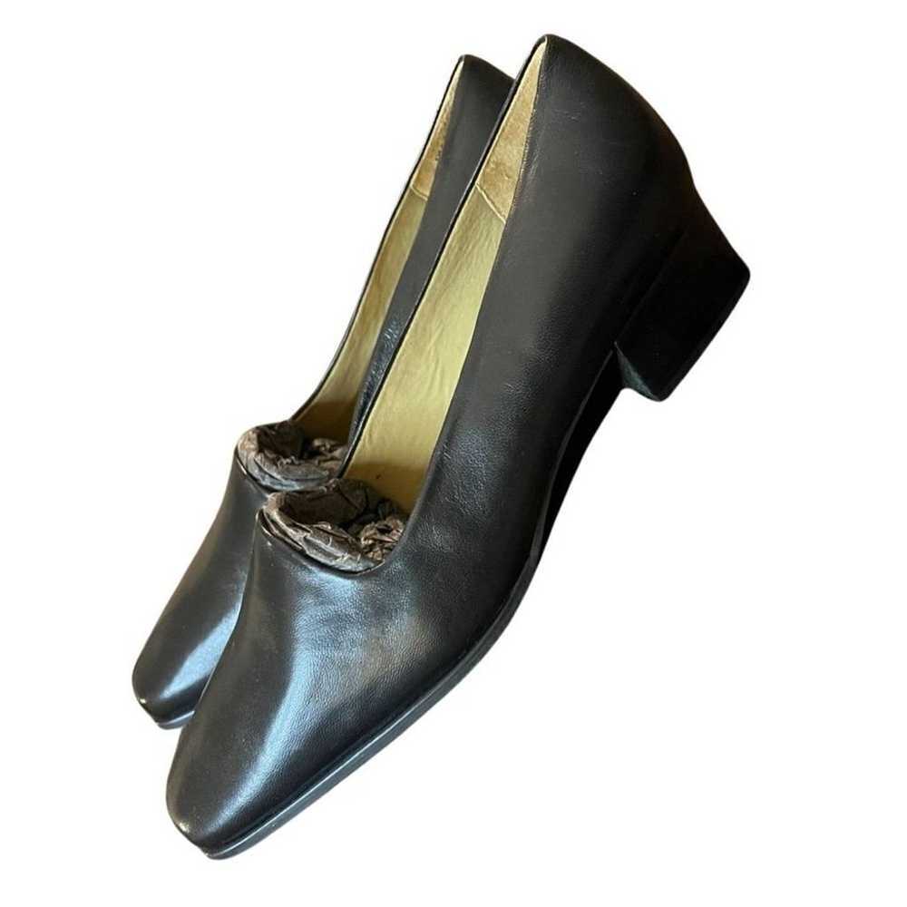 Vtg 90s/Y2K Easy Spirit Ferron Black Leather Pump… - image 3