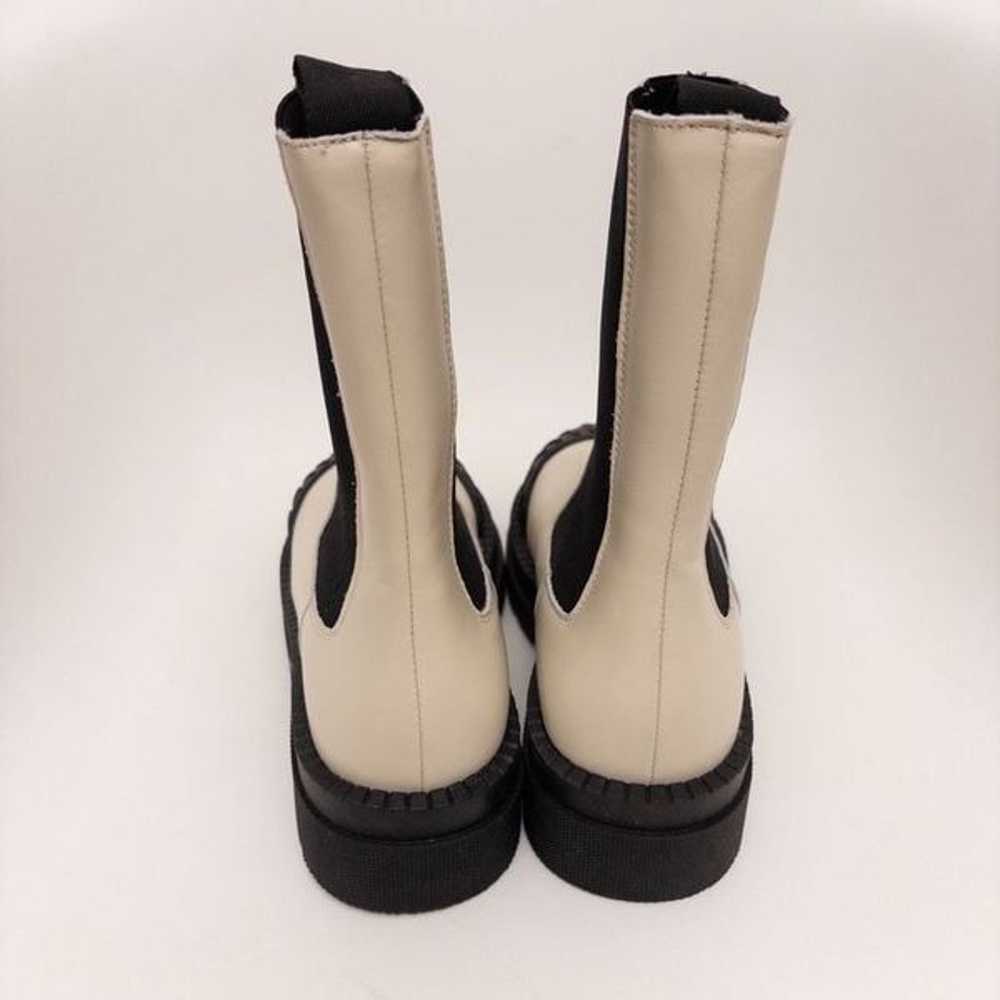 Anthropologie Maeve Chelsea Boots Ivory Size 40 - image 6