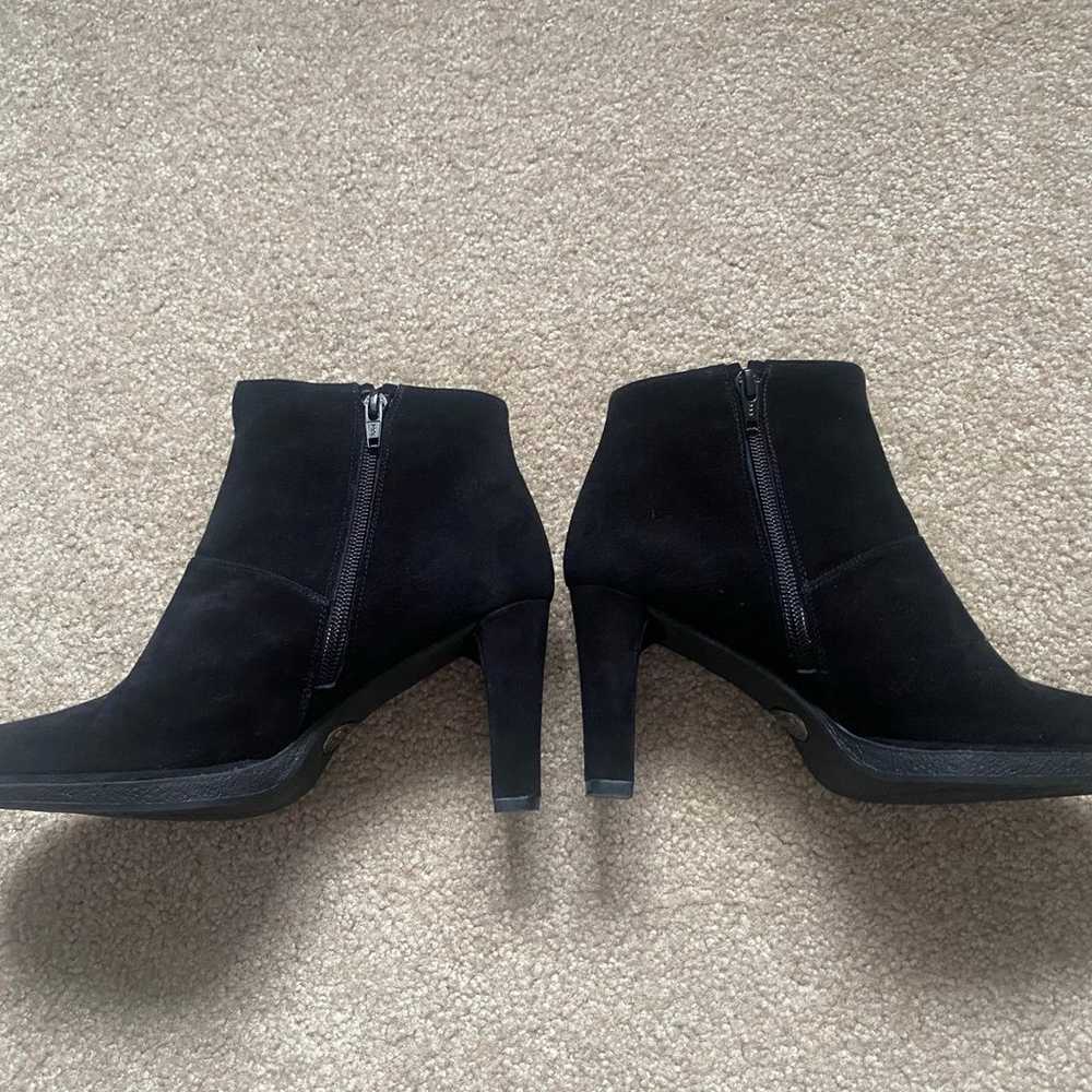 Stuart Weitzman Womens Honcho Black Suede Platfor… - image 3