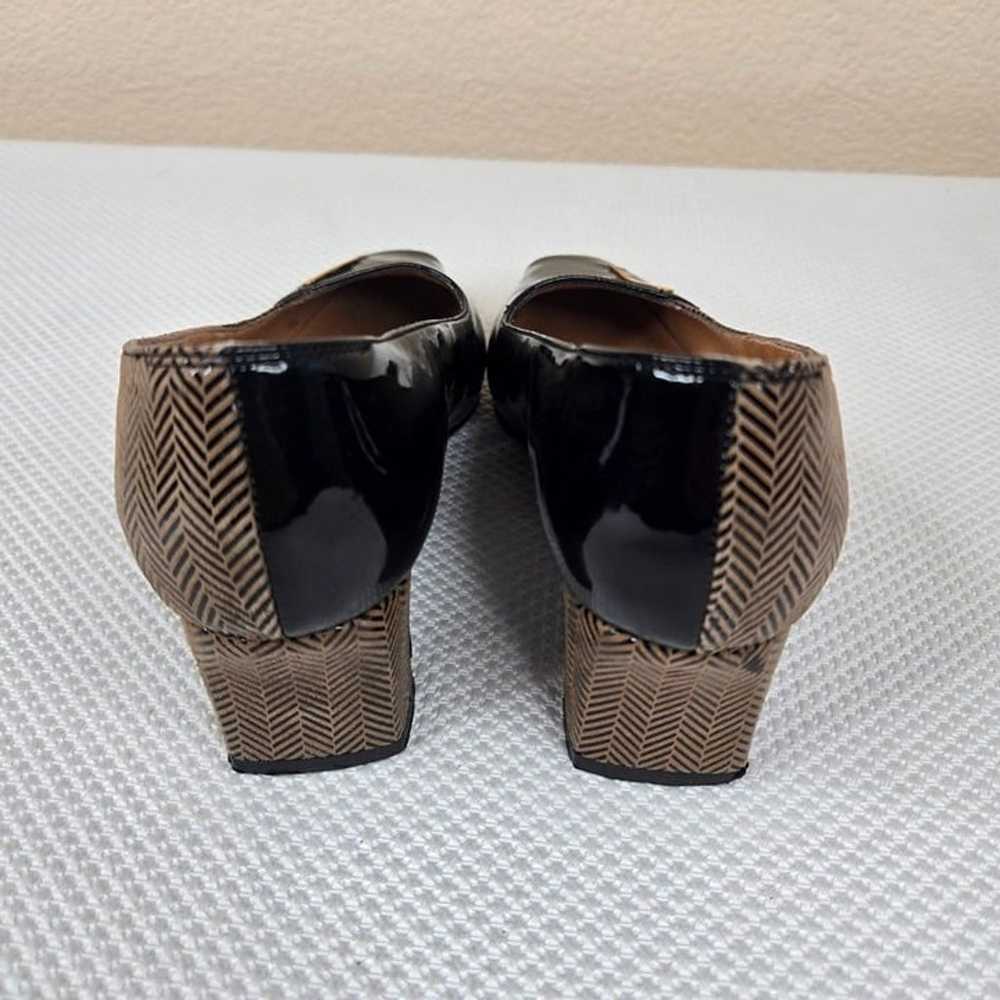 Vintage 60s Mod Patent Leather Shoes Size 6 Black… - image 10