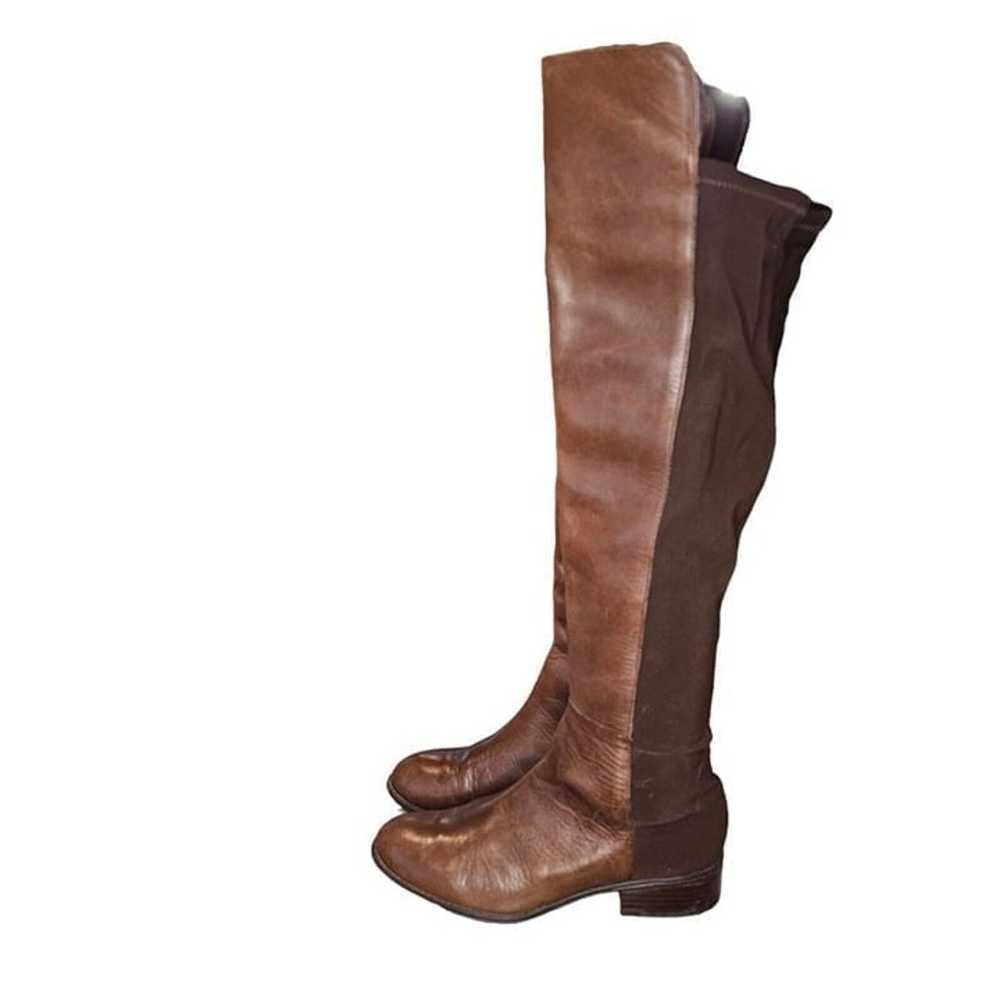 Ralph Lauren MAIYA Brown Leather OVER THE KNEE Bo… - image 1