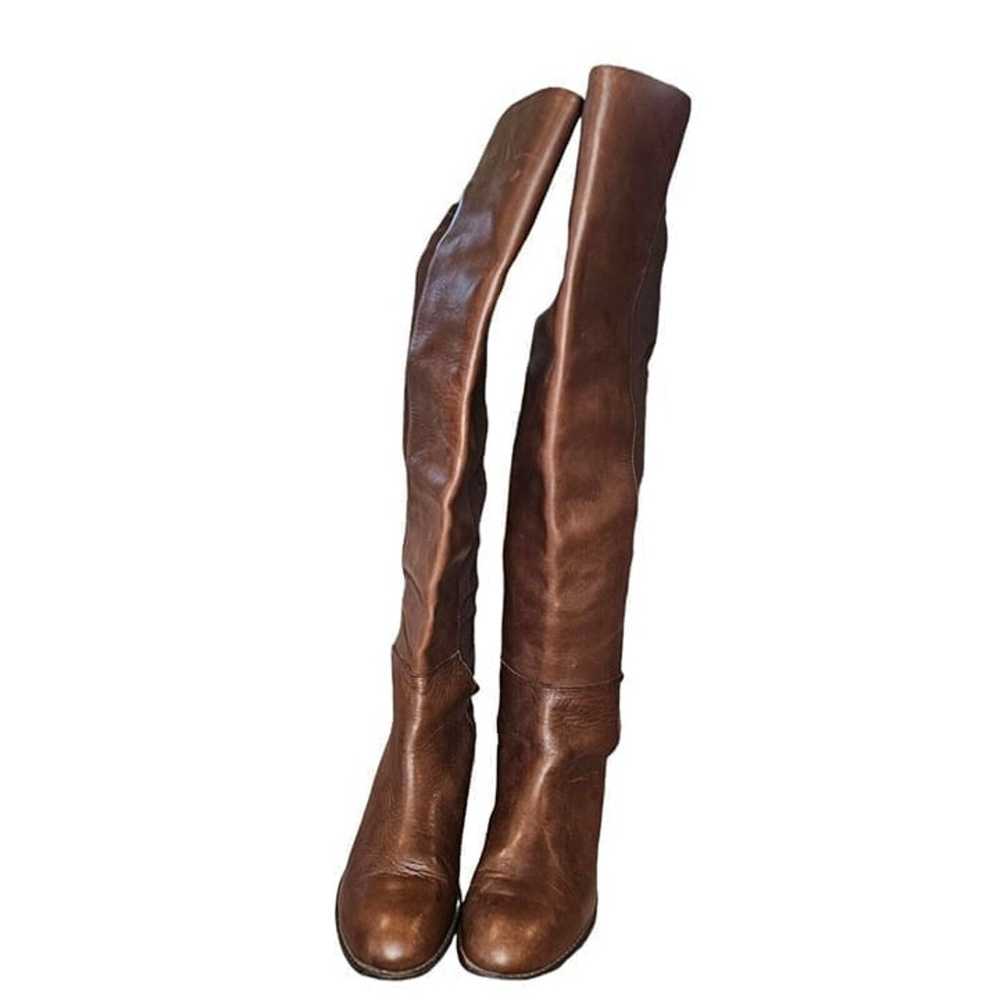 Ralph Lauren MAIYA Brown Leather OVER THE KNEE Bo… - image 3