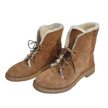 UGG Quincy Boots Women's Brown Suede Soft Sheepski