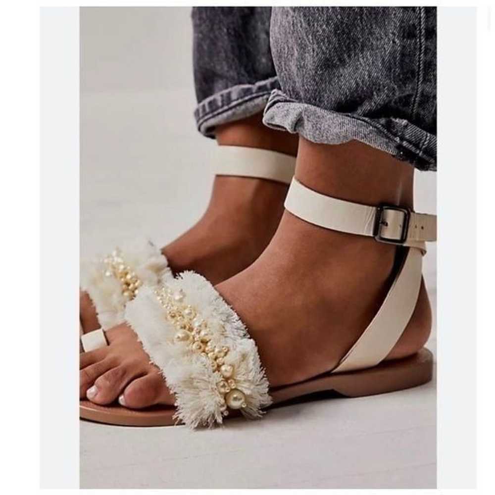 New Free People Embellished sandals unkle strap a… - image 2