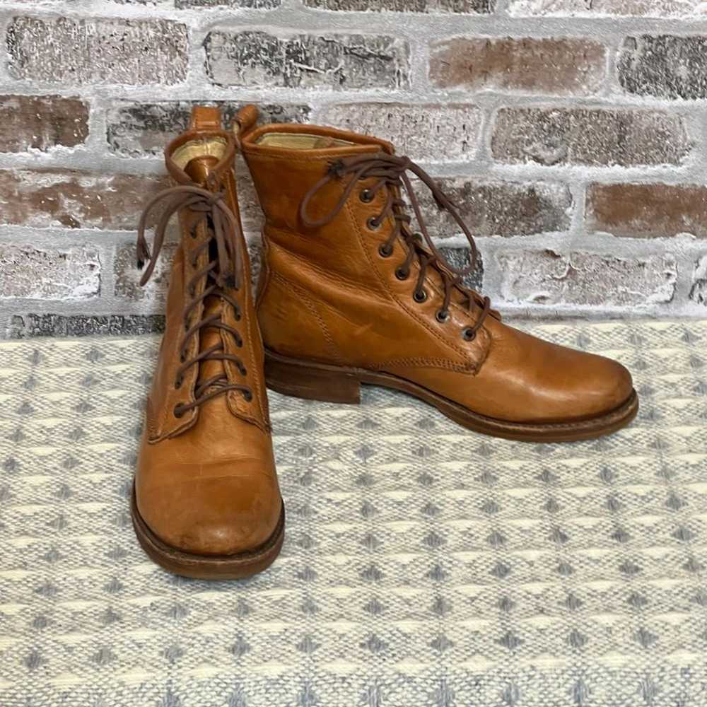 Frye Women's Lace-up Ankle Boots - Warm Brown EUC… - image 1