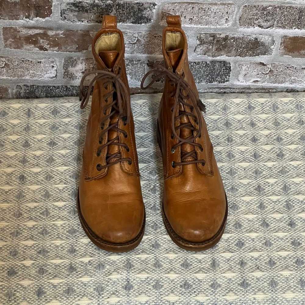 Frye Women's Lace-up Ankle Boots - Warm Brown EUC… - image 2