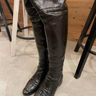 Sergio Rossi black long boots size 35