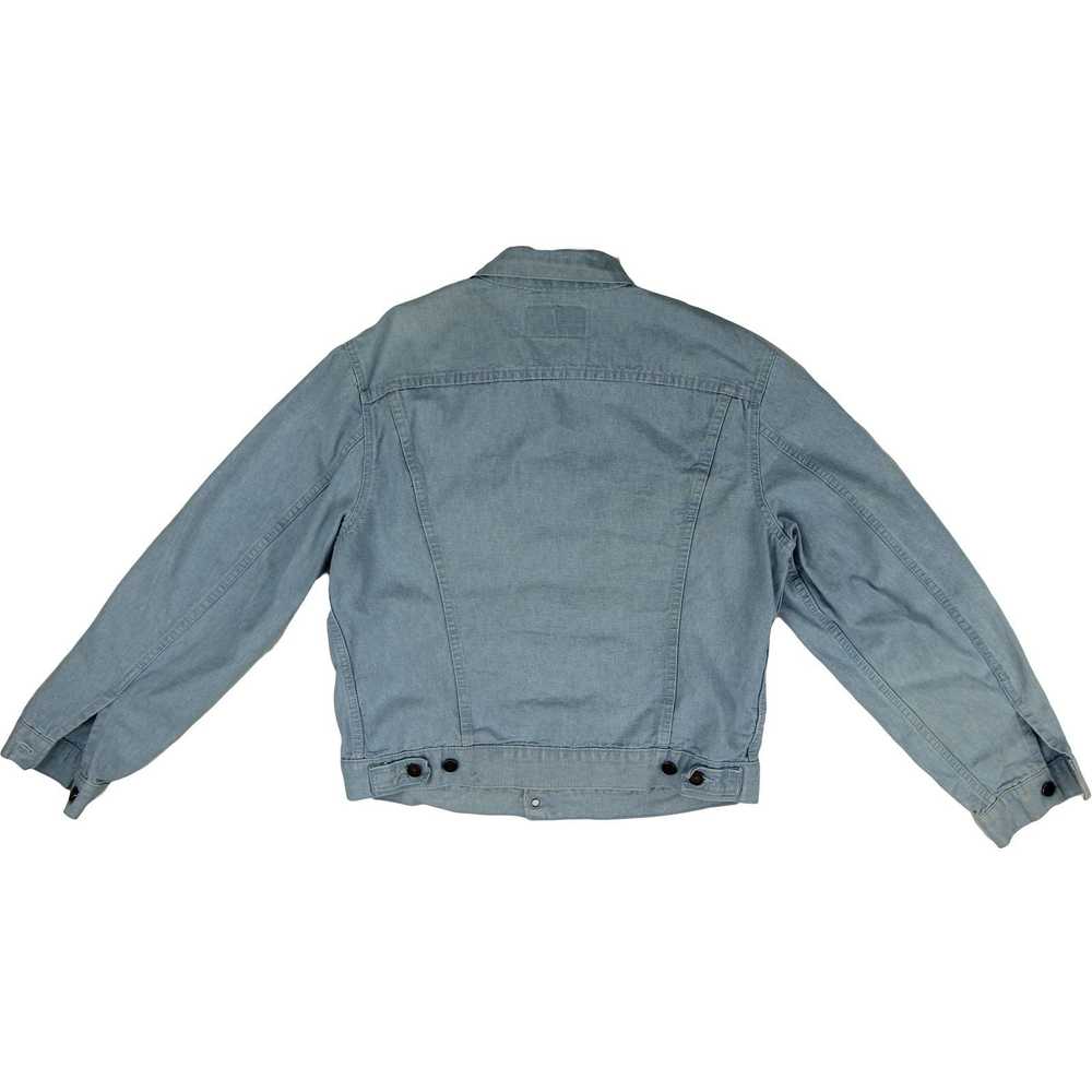 Levi's 70s Levi's Baby Blue Denim Trucker Jacket M - image 6