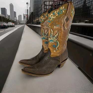 Corral Women's Tobacco Teju Lizard Cowboy Boots U… - image 1