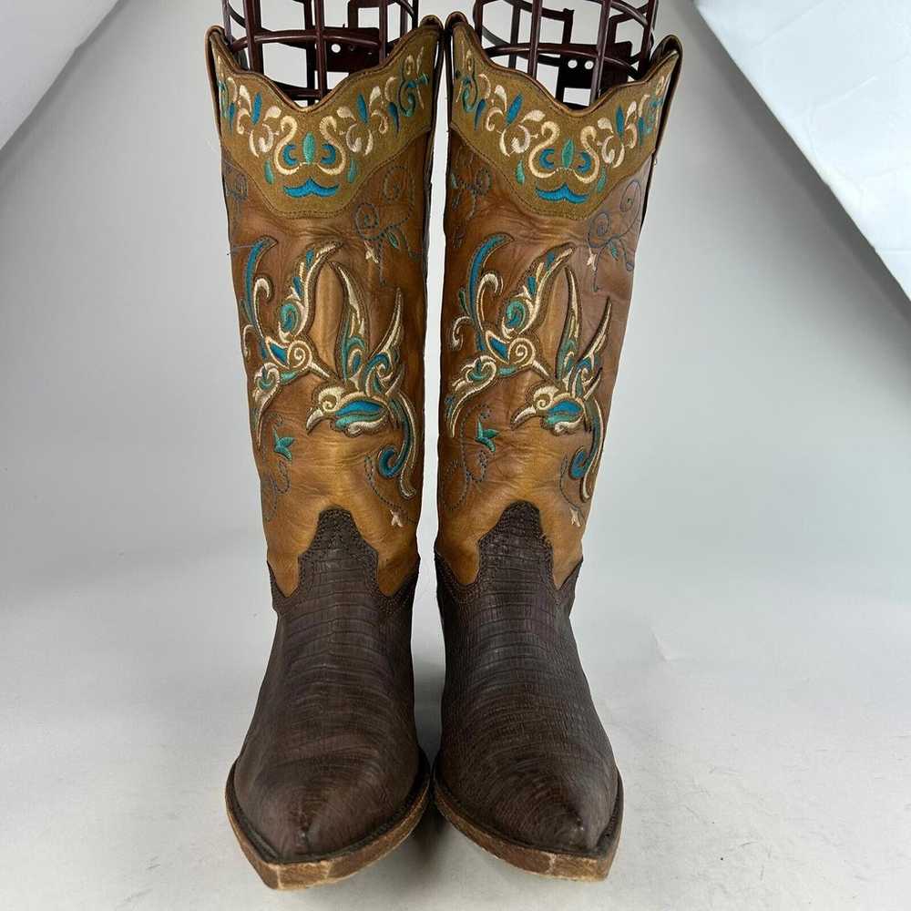 Corral Women's Tobacco Teju Lizard Cowboy Boots U… - image 2