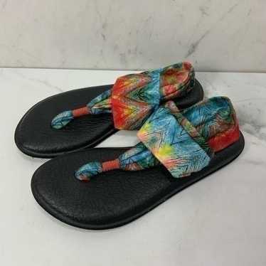 SANUK Yoga sling multi colored sandals