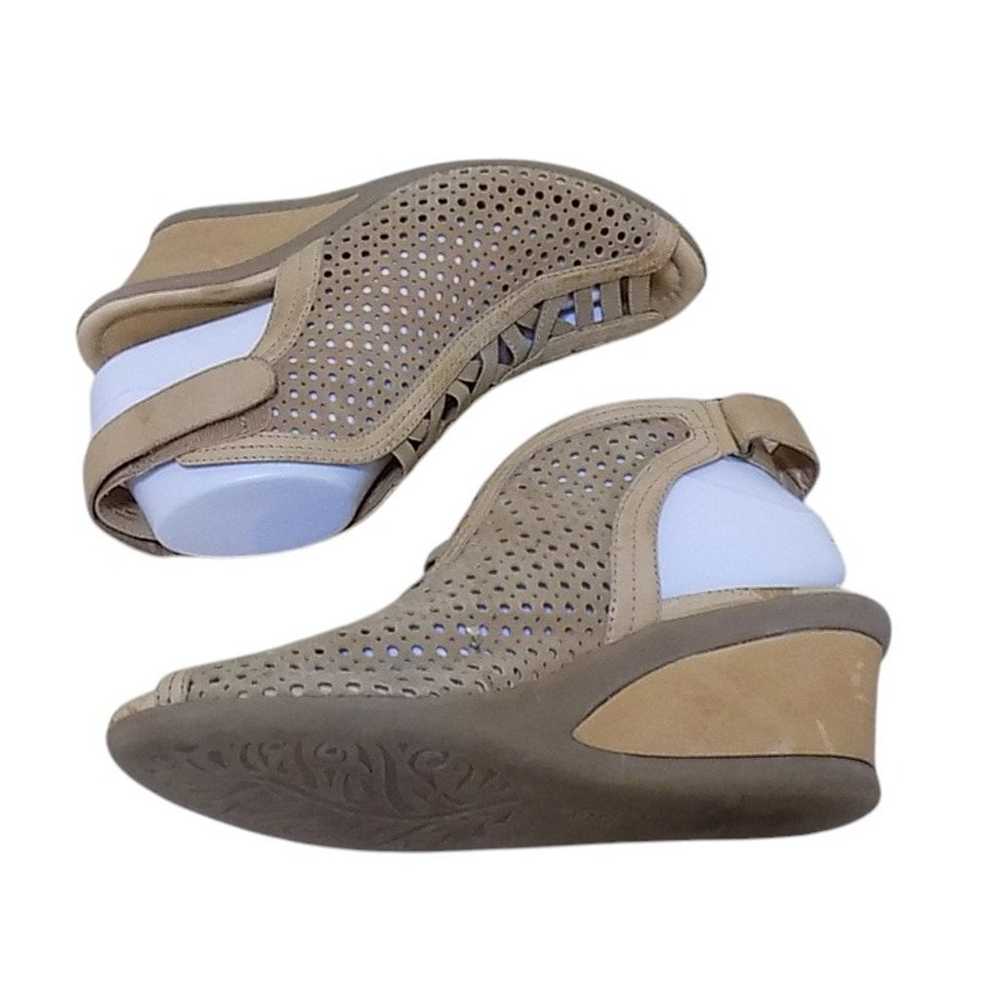 Earth Calla Wedges 8.5 Women Tan Camel Leather He… - image 5