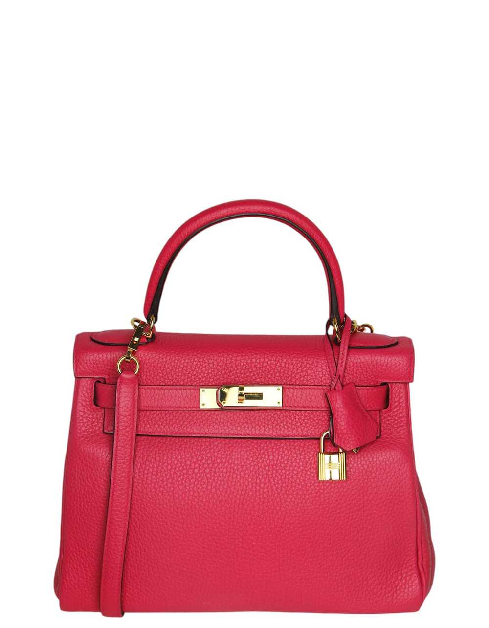 Hermes Rouge Extreme Leather 28cm Kelly Bag GHW - image 1