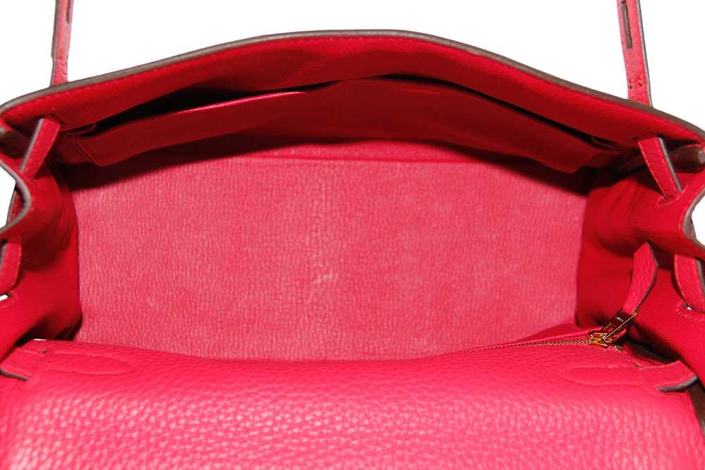 Hermes Rouge Extreme Leather 28cm Kelly Bag GHW - image 8