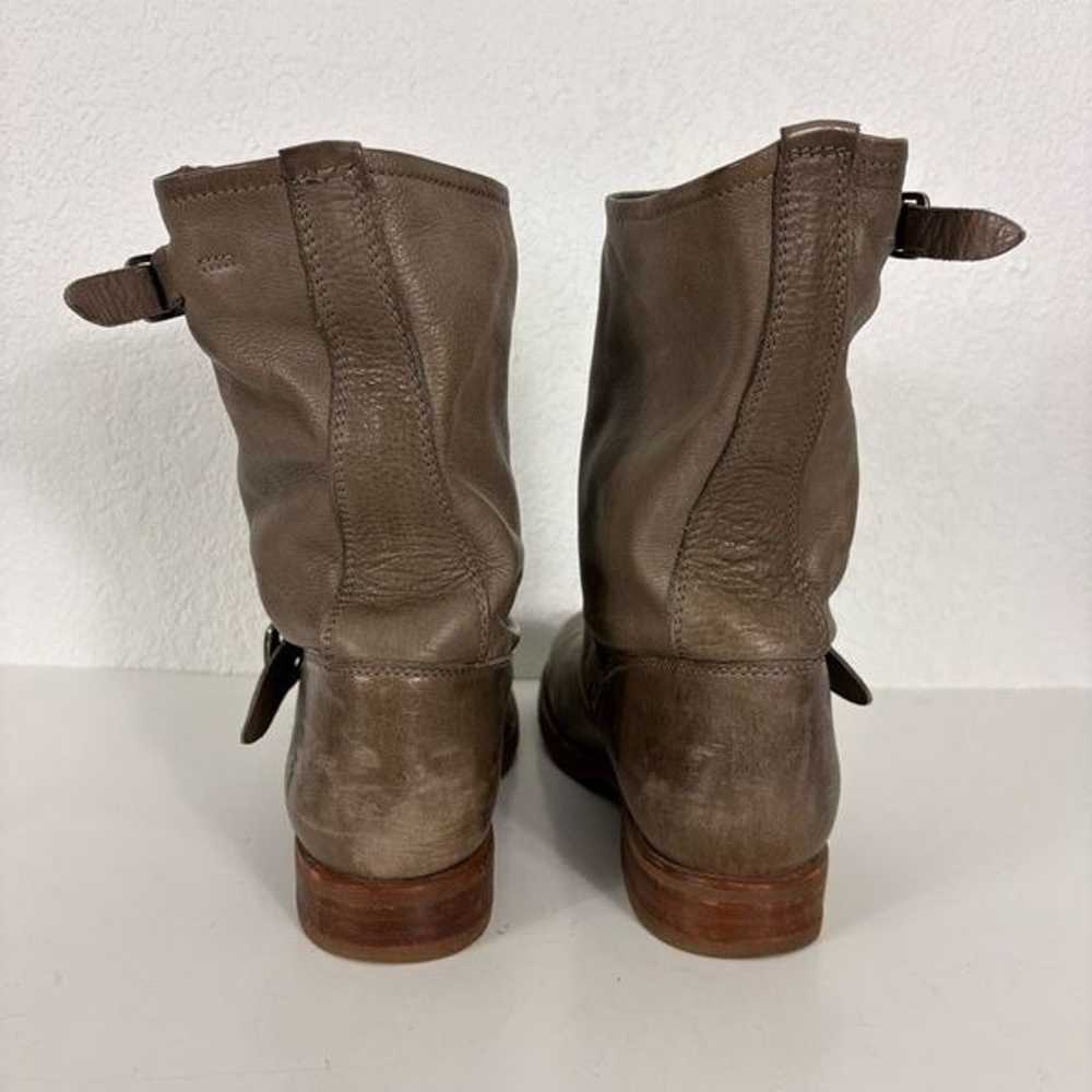 Frye Veronica Short Boots Brown Leather Pull On B… - image 7