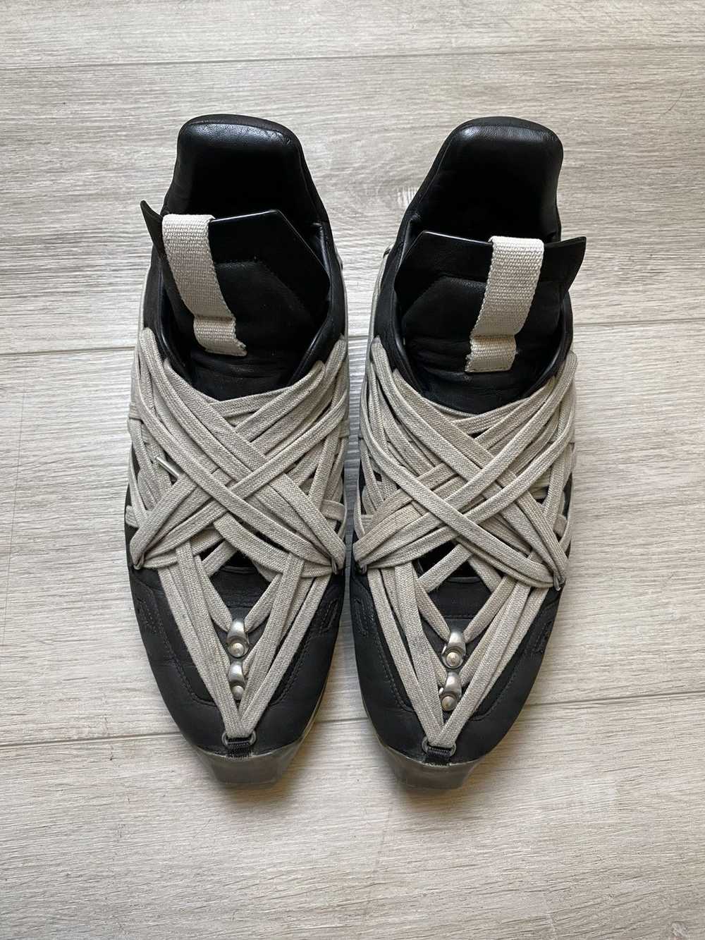 Rick Owens RICK OWENS MEGALACE RUNNERS BLACK AND … - image 3