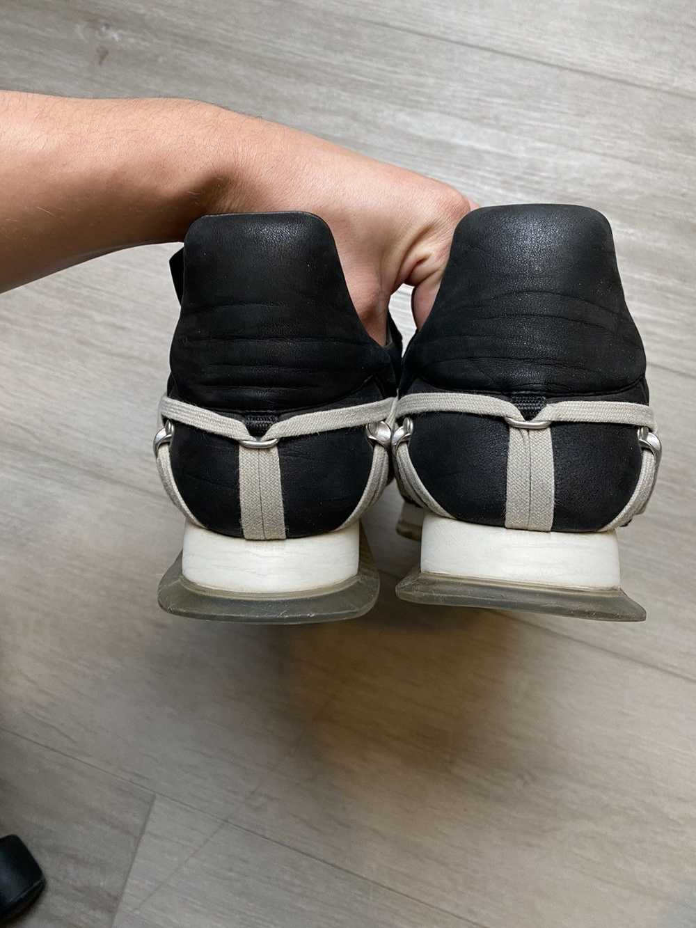 Rick Owens RICK OWENS MEGALACE RUNNERS BLACK AND … - image 4