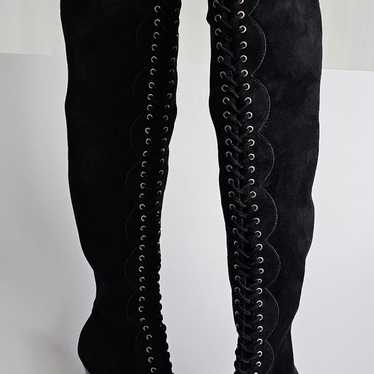 Jeffrey Campbell Olianna Black Boots Size 6.5