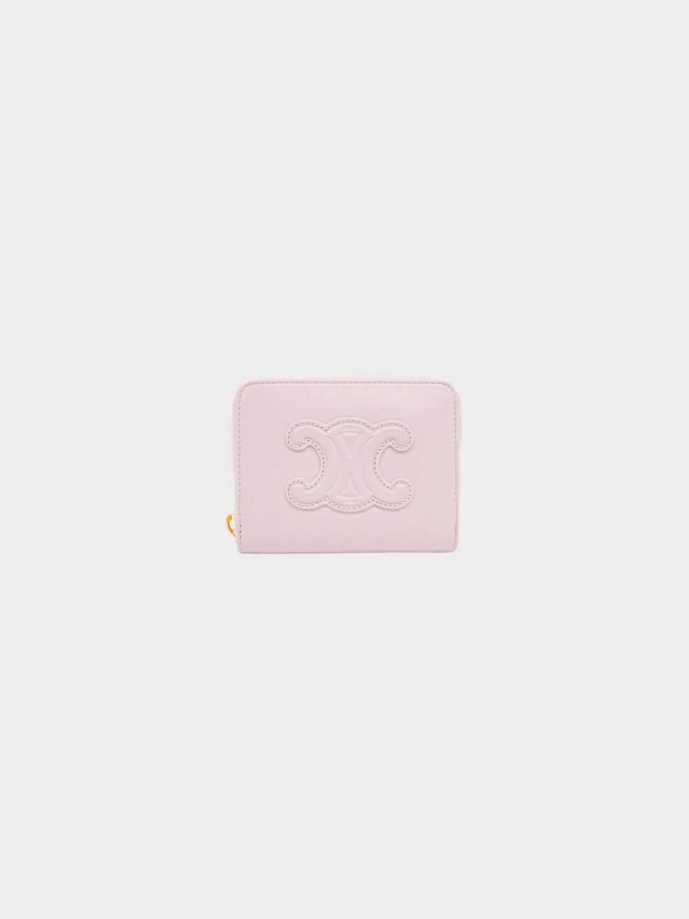 Celine 2024 Calf Leather Lilac Embossed Triomphe … - image 1