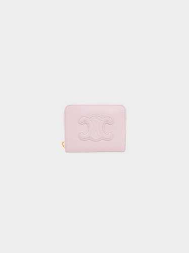 Celine 2024 Calf Leather Lilac Embossed Triomphe L