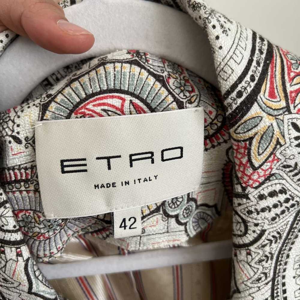 Etro Linen trench coat - image 3