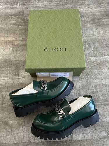 Gucci Cordovan Lux Loafer Vintage Green fits SZ 10