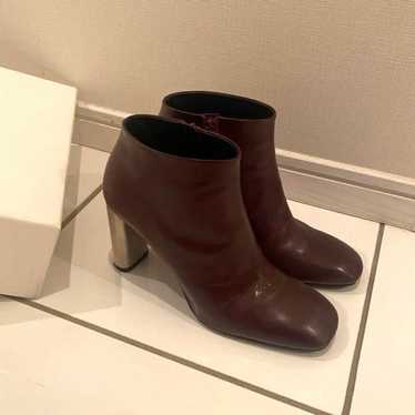 Celine short boots burgundy 38