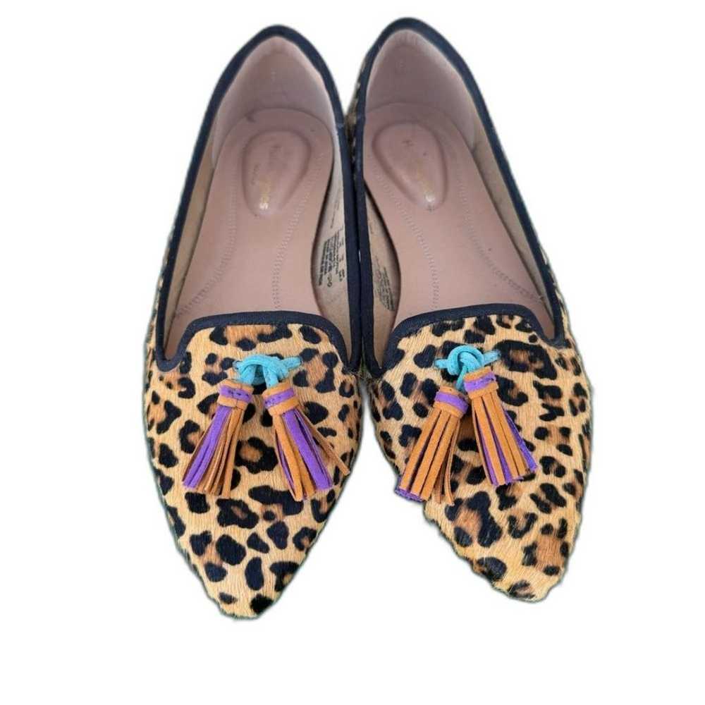 Hush Puppies Leopard Print Calf Hair Leather Loaf… - image 1