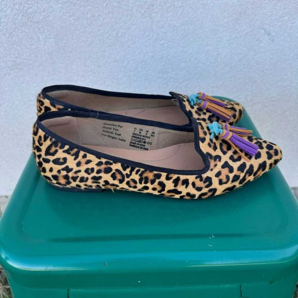 Hush Puppies Leopard Print Calf Hair Leather Loaf… - image 3