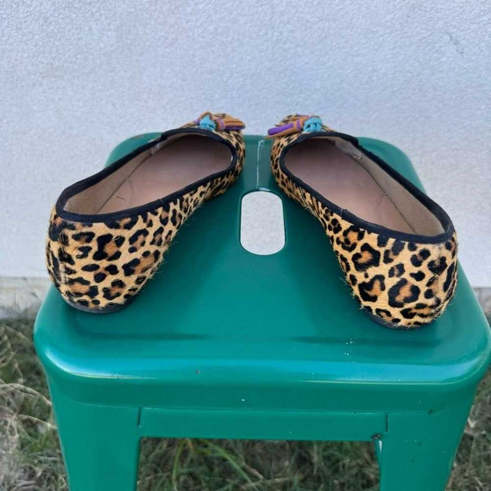 Hush Puppies Leopard Print Calf Hair Leather Loaf… - image 8