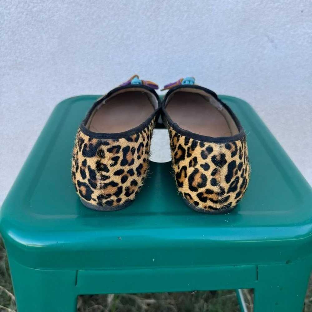 Hush Puppies Leopard Print Calf Hair Leather Loaf… - image 9