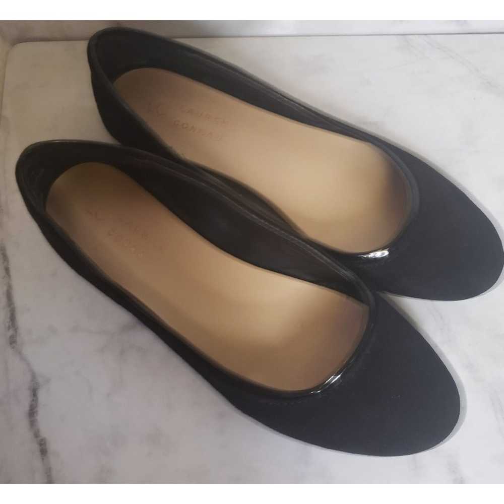 LC Lauren Conrad black suade ballet flats womens … - image 1