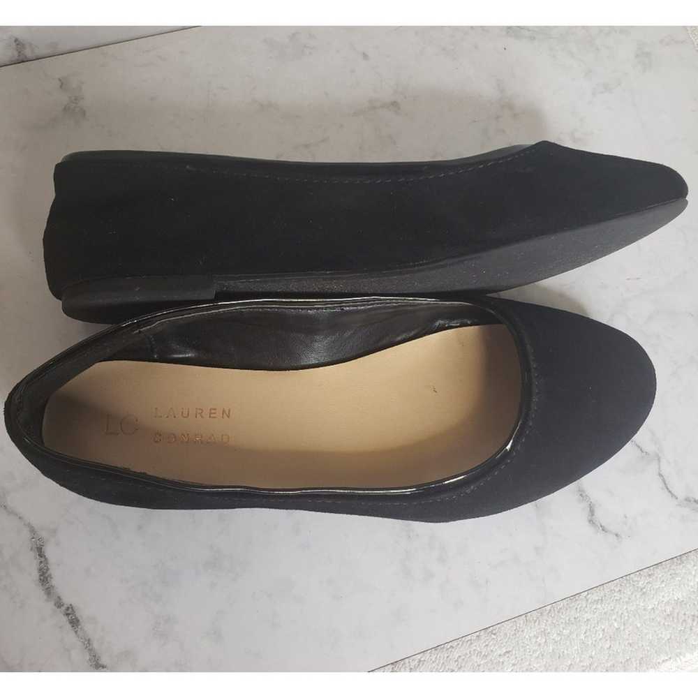 LC Lauren Conrad black suade ballet flats womens … - image 4