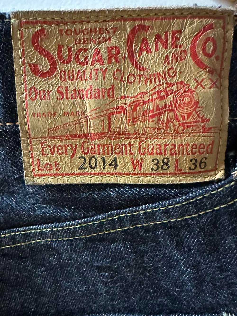 Sugar Cane Co. Denim Pants W38 L36 Straight Fit D… - image 3