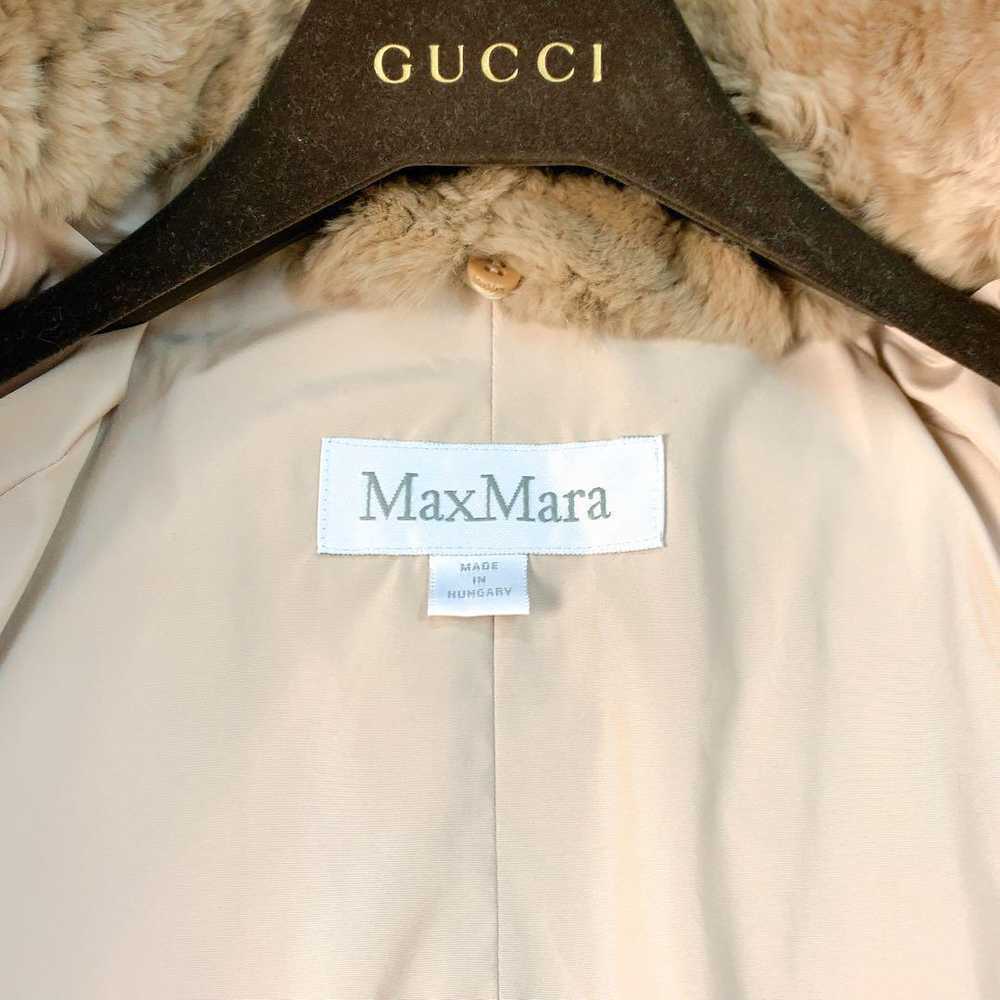 Authentic Max Mara Rabbit Fur Down Jacket 2way Be… - image 11