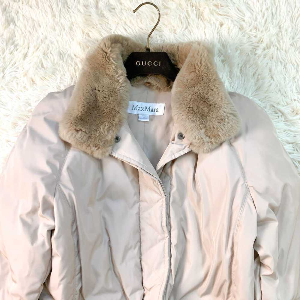 Authentic Max Mara Rabbit Fur Down Jacket 2way Be… - image 2