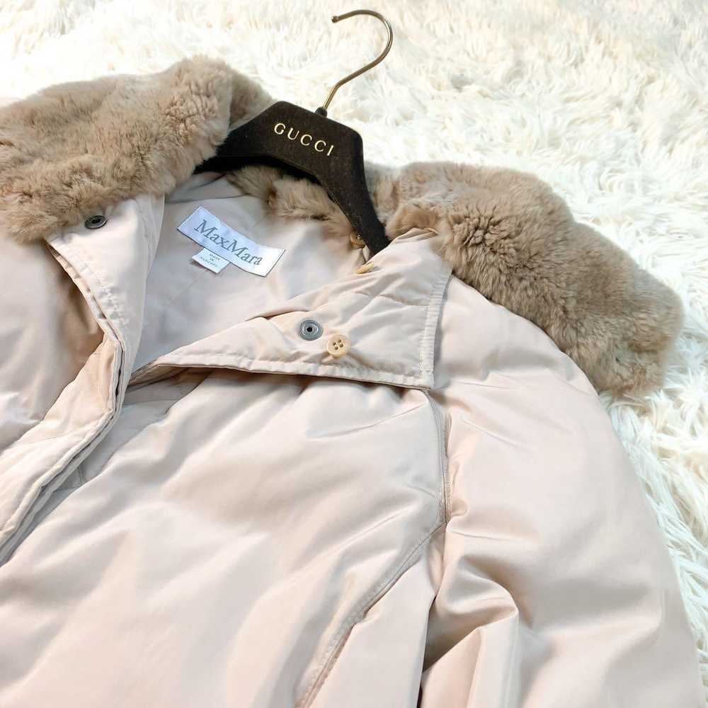 Authentic Max Mara Rabbit Fur Down Jacket 2way Be… - image 3