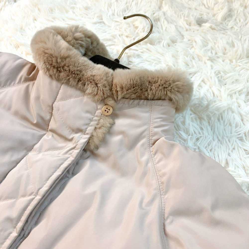 Authentic Max Mara Rabbit Fur Down Jacket 2way Be… - image 6