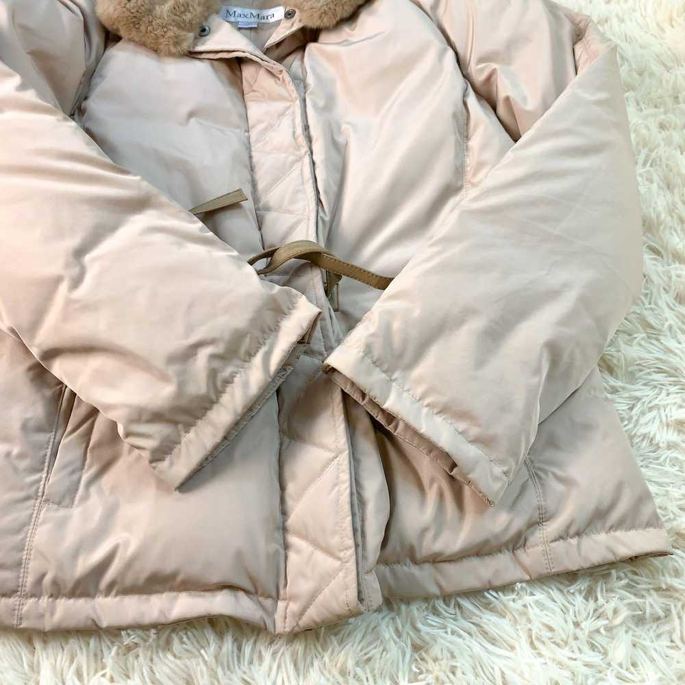 Authentic Max Mara Rabbit Fur Down Jacket 2way Be… - image 7