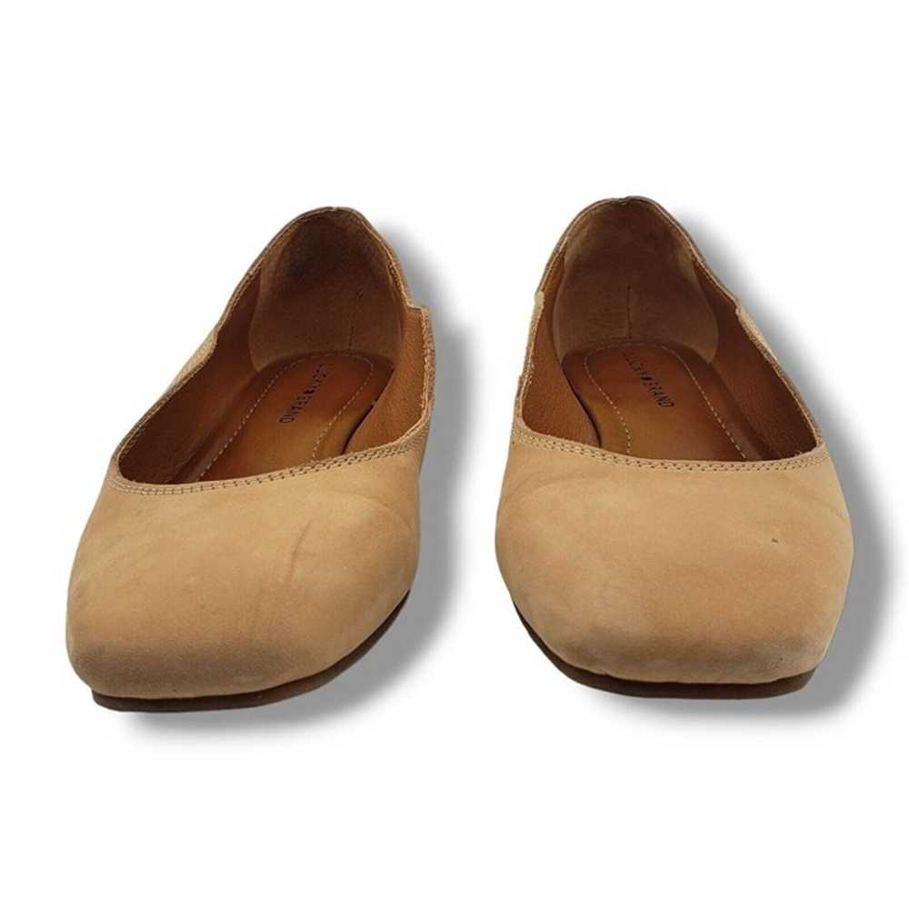 Lucky Brand Dellie Ballet Flat Womens 9 Beige Sue… - image 3