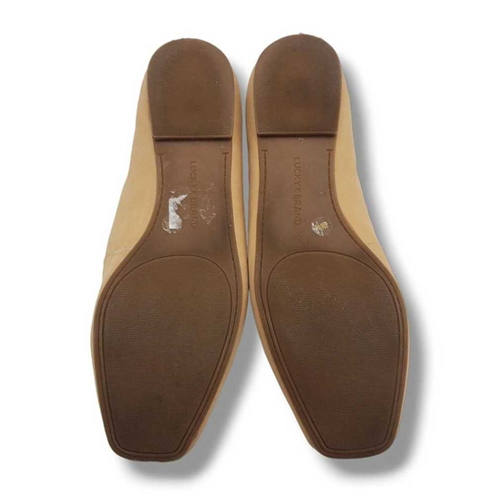 Lucky Brand Dellie Ballet Flat Womens 9 Beige Sue… - image 8