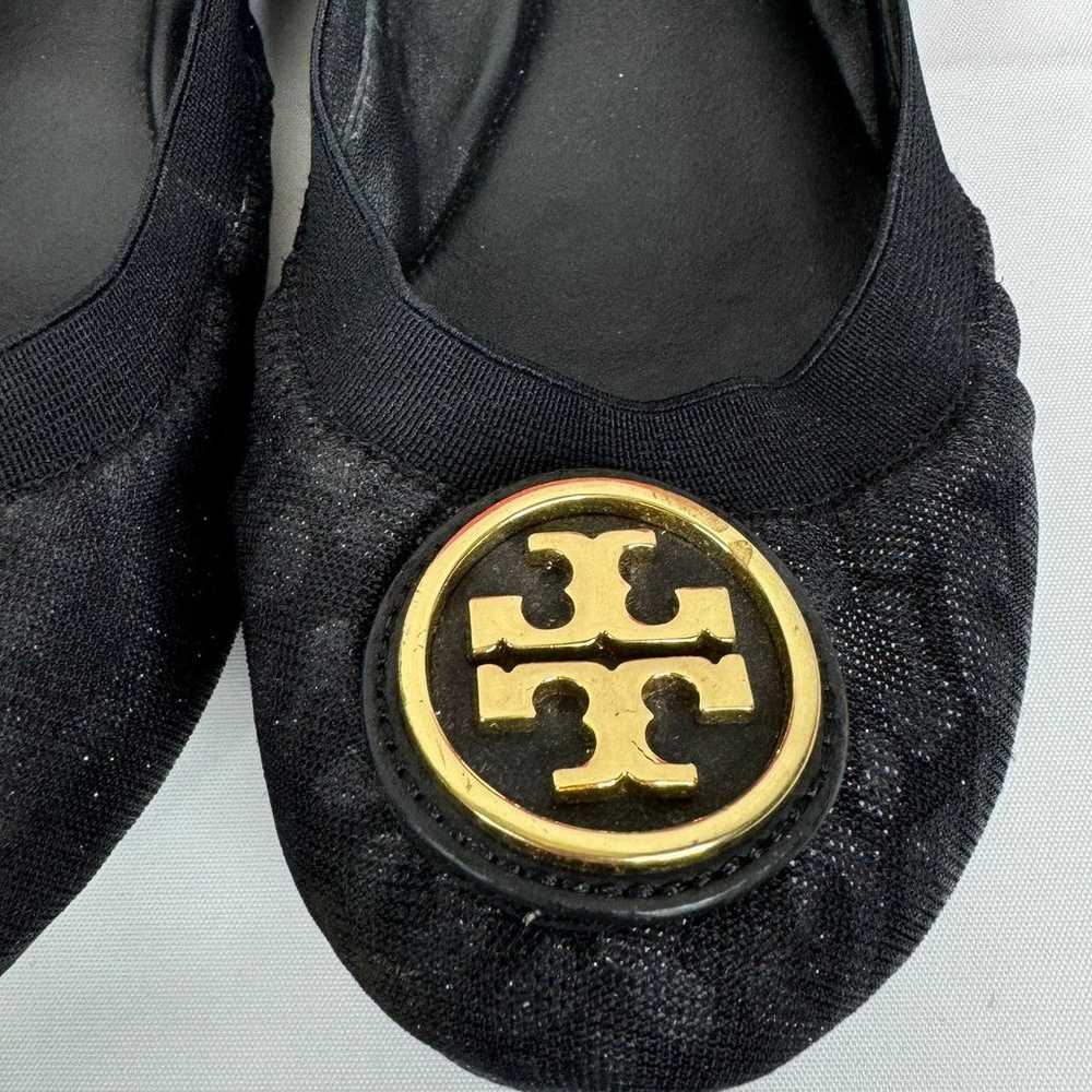 Tory Burch Caroline 2 Black Leopard Print Ballet … - image 4