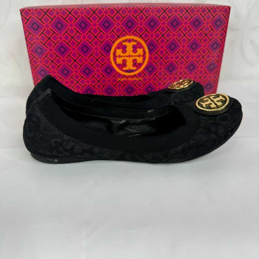 Tory Burch Caroline 2 Black Leopard Print Ballet … - image 5