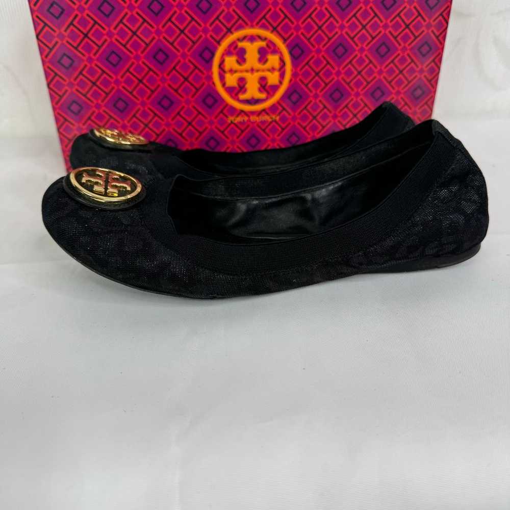 Tory Burch Caroline 2 Black Leopard Print Ballet … - image 7