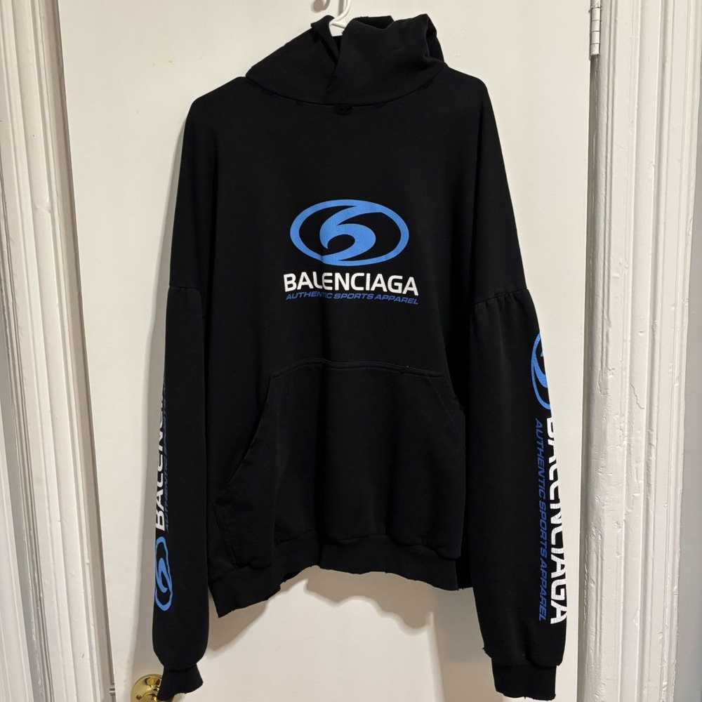 Balenciaga Balenciaga surfer logo printed hoodie - image 1