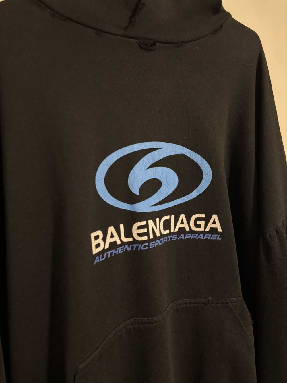 Balenciaga Balenciaga surfer logo printed hoodie - image 2